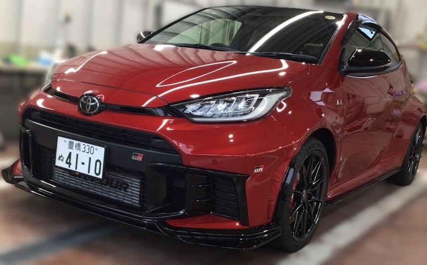 GRヤリス　コーティング写真